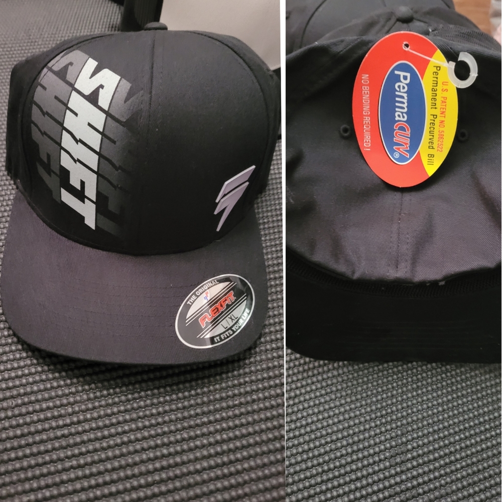 Shift Glory Flexfit Hat Black Gray White L/XL - Picture 2 of 5